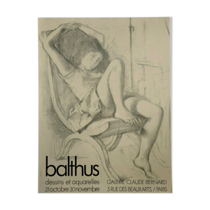 Affiche vintage Balthus Pierre