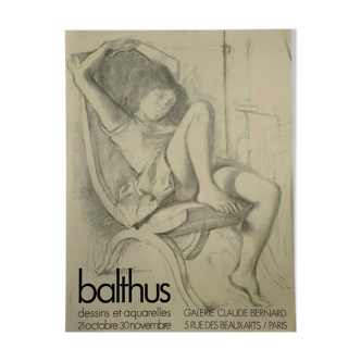 Affiche vintage Balthus Pierre Klossowski 1971