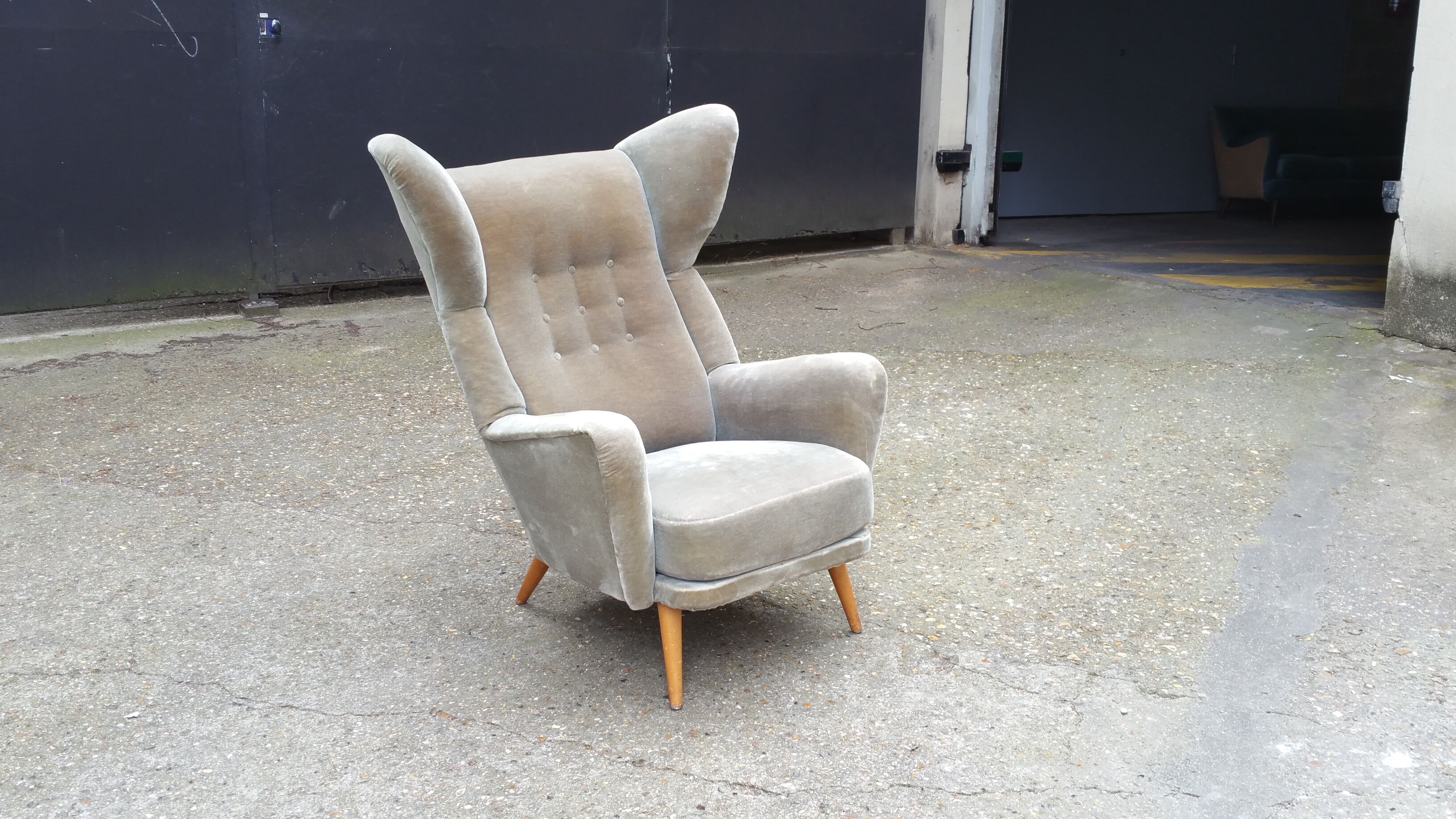 Exceptional Chair has ears Wingback chair years 50