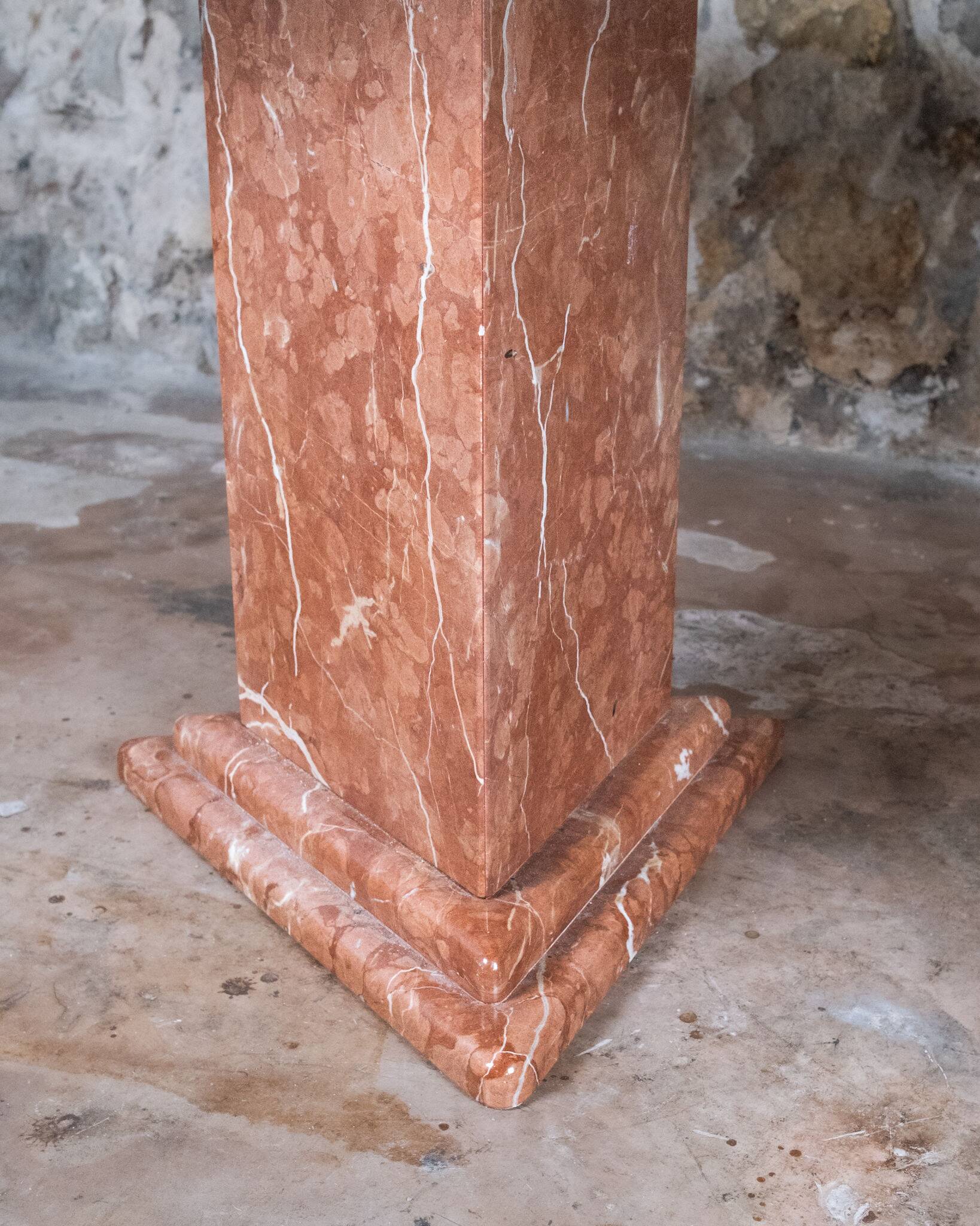 Sculptural marble table, France, 1980s