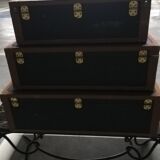 Pull-out leather and moleskine suitcases 1960