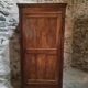 Armoire à linge, bonnetière ancienne en merisier français