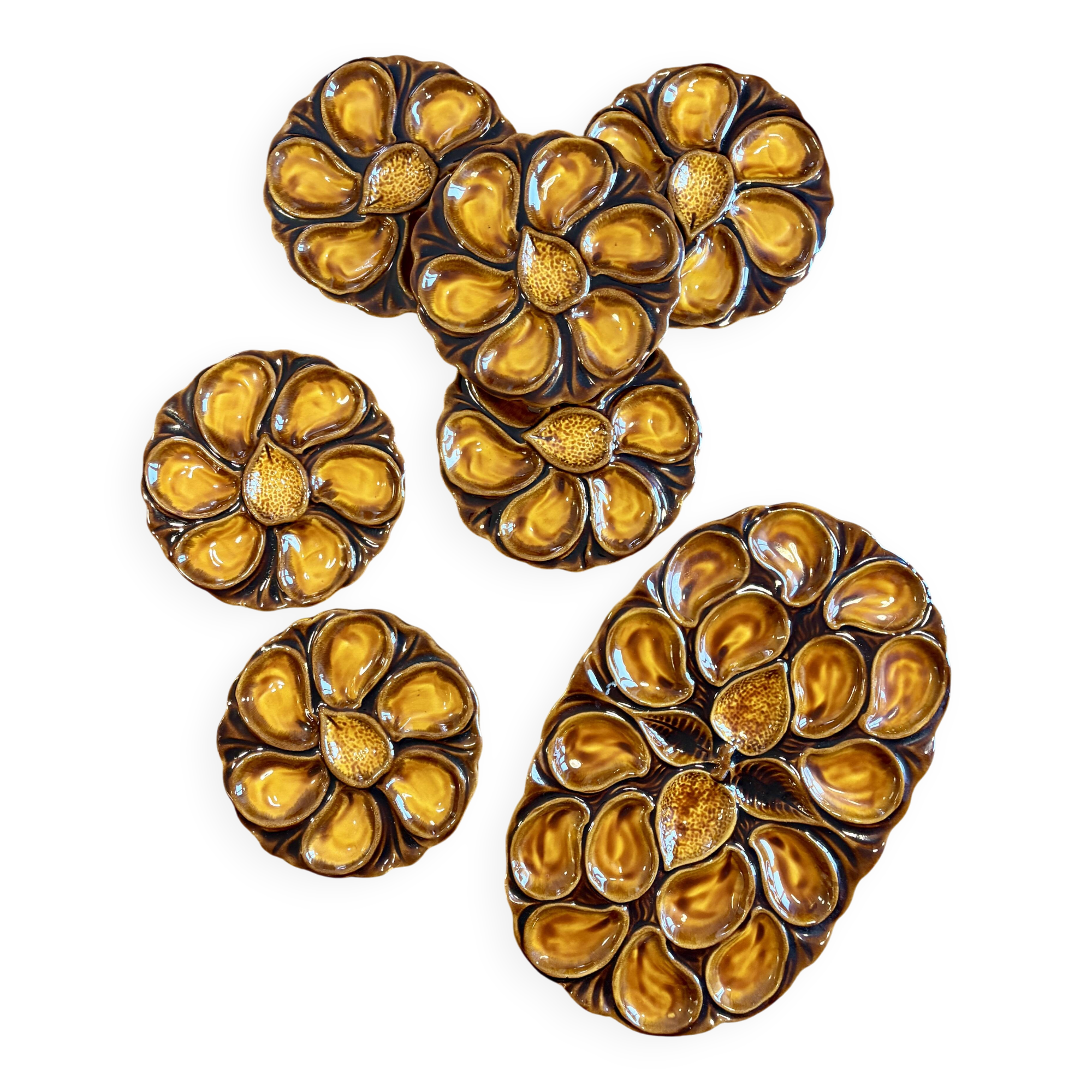 Vintage oyster service Vallauris