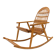 Mid-Century Wicker Rocking Chair, Czechoslovakia, 1970's