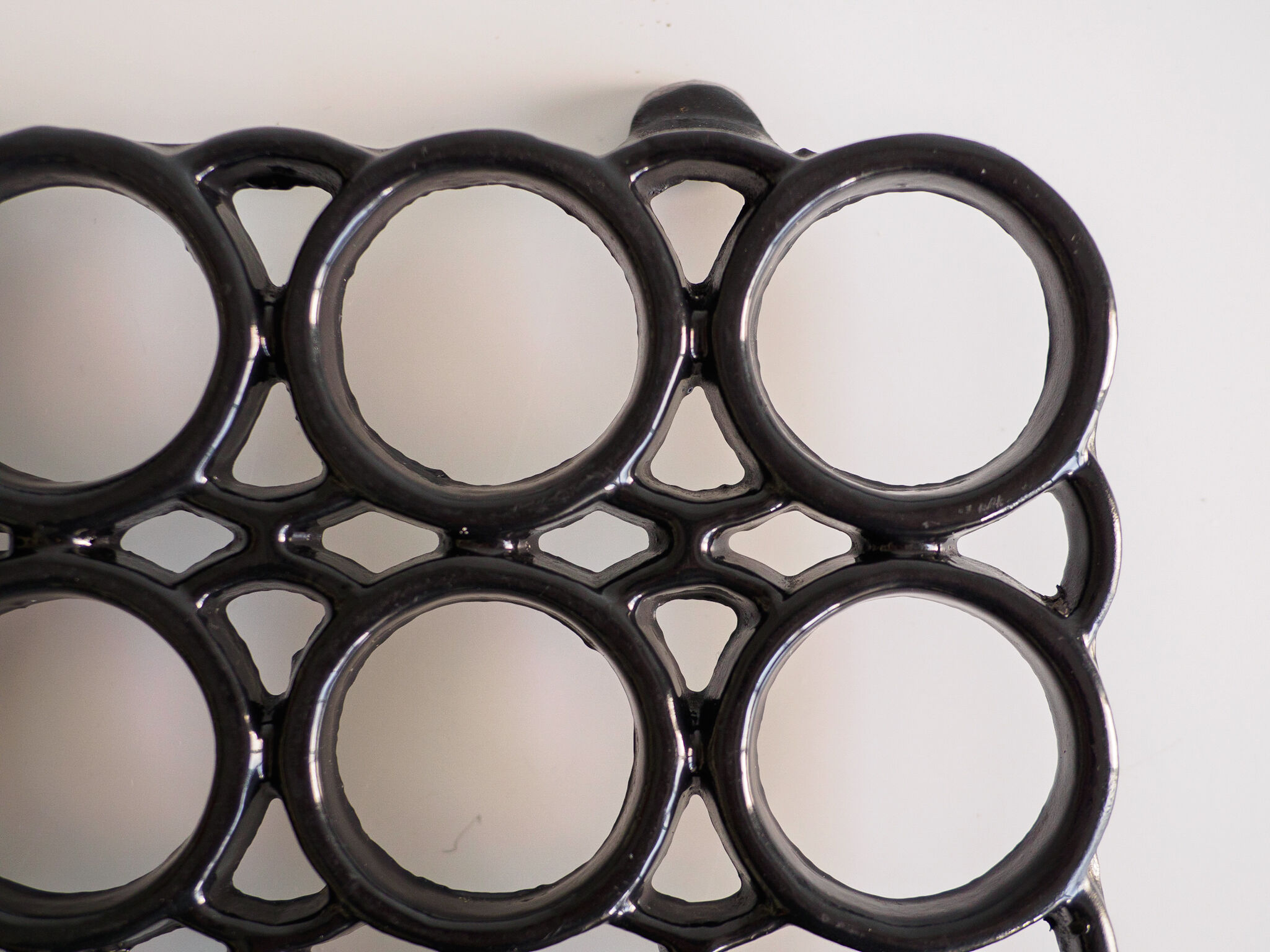 Black cast iron flat