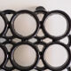 Black cast iron flat