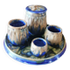 Ensemble de pots vintage en céramique.