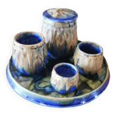 Set of vintage ceramic pots.
