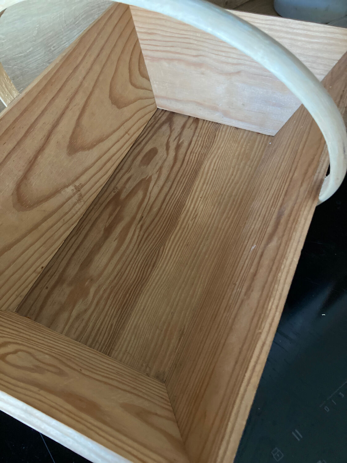 Wooden harvest basket