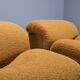 Exceptional Set of Two Bouclé 'Onda' Lounge Chairs by MetalArte, 1970s