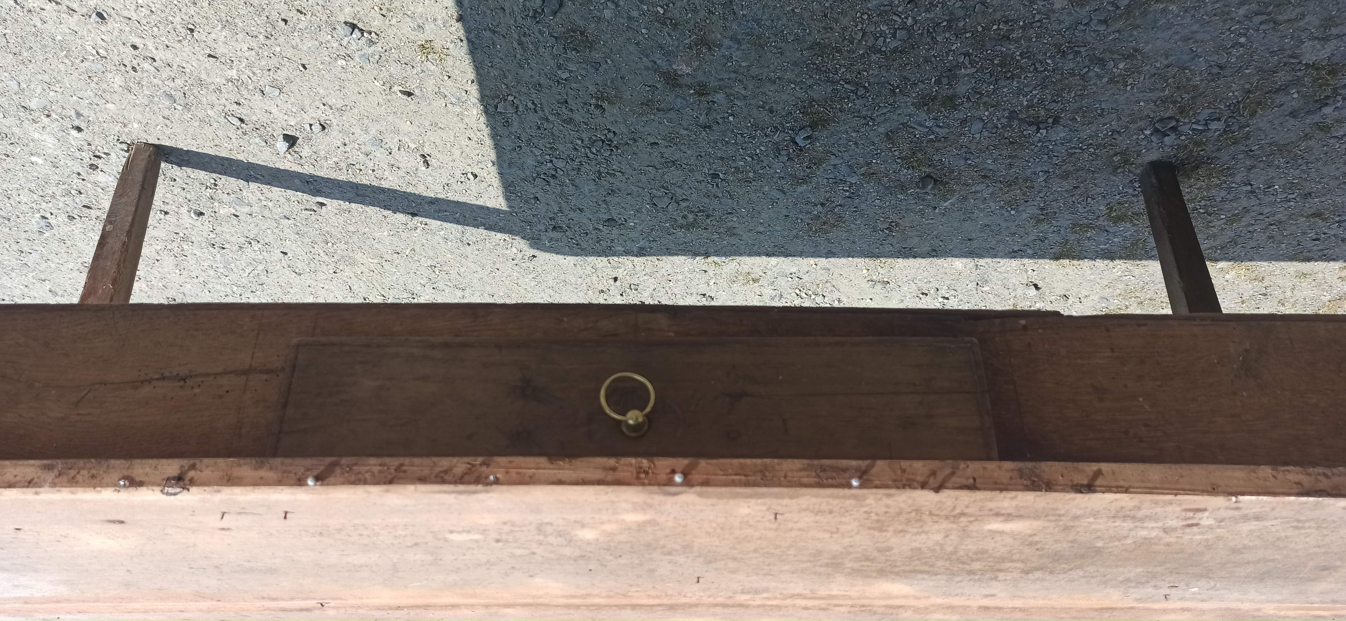 Large table 181 cm of cherry and oak farm