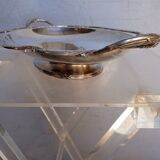 Louis XVI silver plated metal table centerpiece dish
