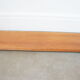 Vintage floating shelf teak brass brackets scandinavian