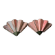 Appliques éventail rose
