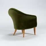 Little Adam Chair by Kerstin Horlin-Holmquist in Green Velvet, Swedish 1950's