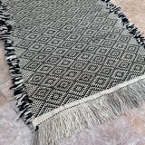 Moroccan rug, Handmade wool rug, Solid rug, Moroccan runner rug, zanafi runner