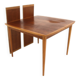 Scandinavian teak and oak dining table, Sweden, 1960s