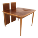 Scandinavian teak and oak dining table, Sweden, 1960s