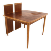 Scandinavian teak and oak dining table, Sweden, 1960s