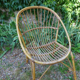 Vintage rattan armchair