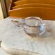 Apple ashtray crystal from Vannes, France, vintage 1970s.