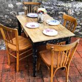 Black patinee farm table