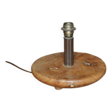 Old vintage solid wood lamp base