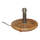 Old vintage solid wood lamp base