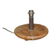Old vintage solid wood lamp base