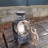 Large SNCF Gillet & Forest Lamp 1930