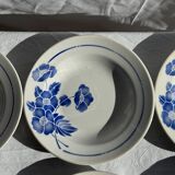 Set of 14 antique deep plates Moulin des Loups Hamage Model Edmond