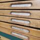 Vintage Printer’s Type Cabinet | Industrial Storage | Original Lead Letters