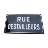 Old plaque rue destailleurs