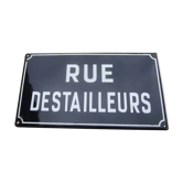 Old plaque rue destailleurs