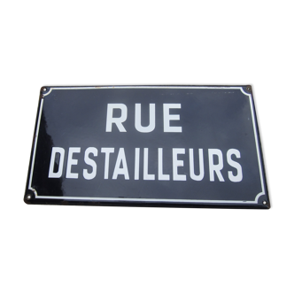 Old plaque rue destailleurs