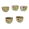 Set of 5 vintage stoneware cups