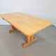 Vintage Danish Dining Room Trestle Table in Elm, 1960