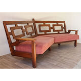 Sofa "Mathilde" by Guillerme and Chambron for Your House circa 1960