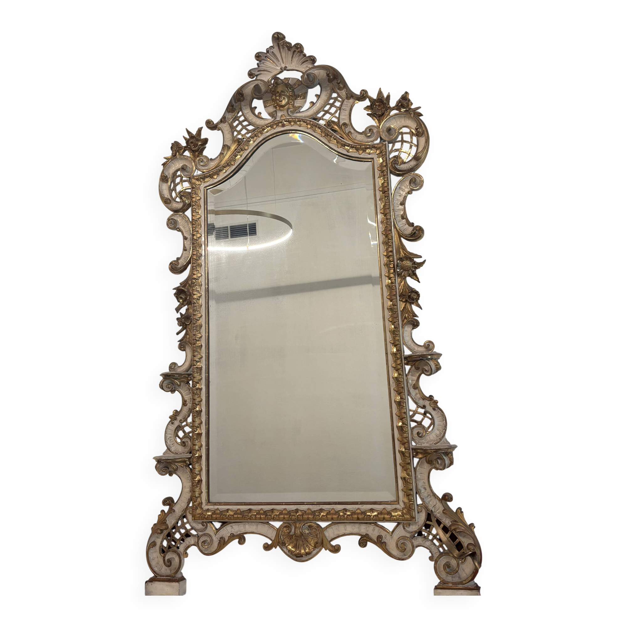 Superbe miroir baroque XXL – Pièce d’exception – Style vénitien
