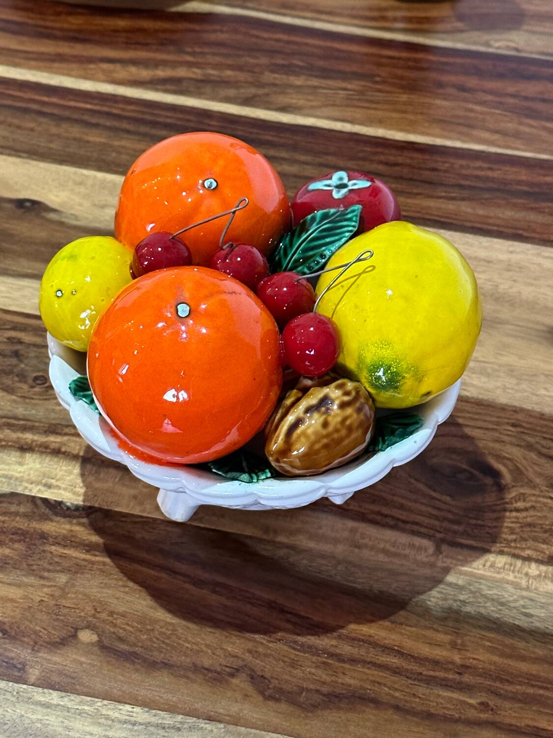 Ceramic fruit basket