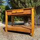 Old wooden workbench