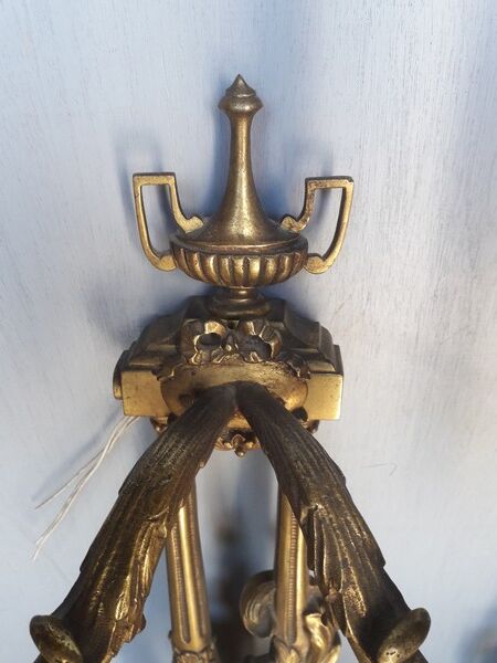 Paire d'applique en bronze st Louis XVI ep XIXem