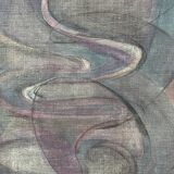 Painting / oil on canvas abstract face signed and dated 1981