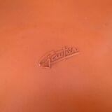 3 chaises monocoque orange gautier vintage 1960