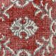 7x11 Brick Red & Beige Persian Vintage Rug, Floral Bohemian Decor,207x333Cm