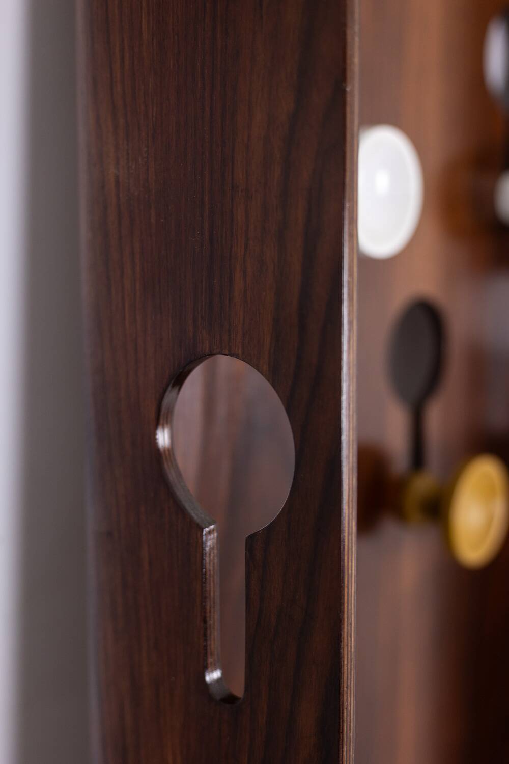 Carlo di Carli. Rosewood veneer coat rack. 1960s.