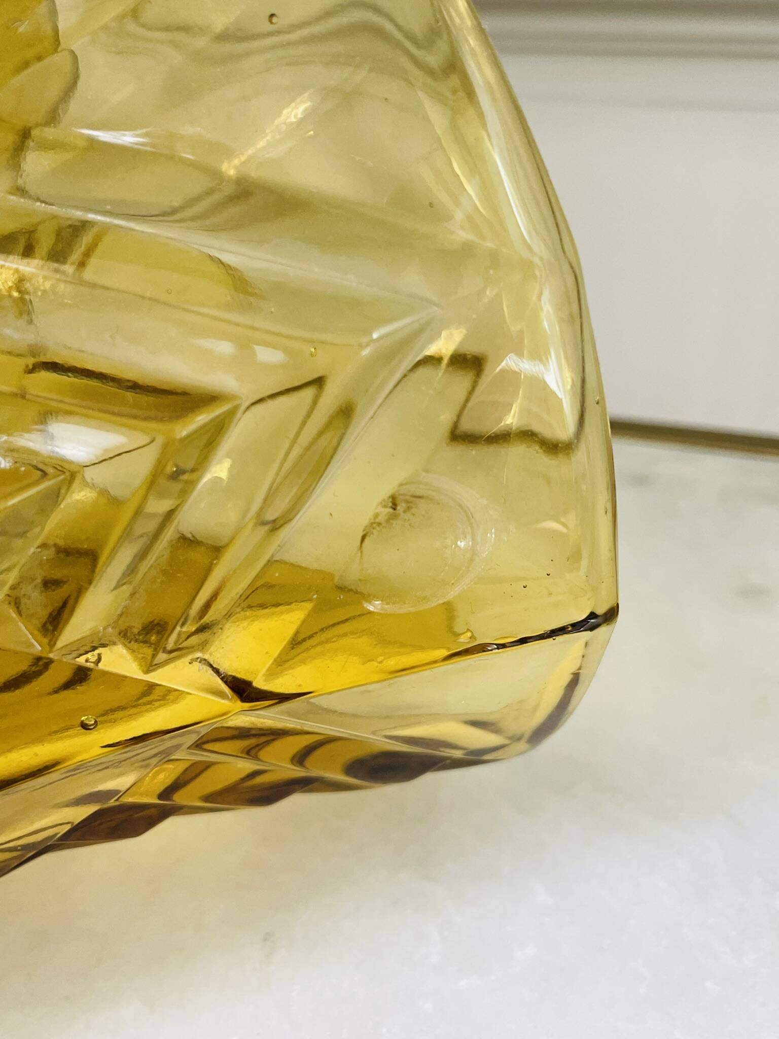 Molded glass vase