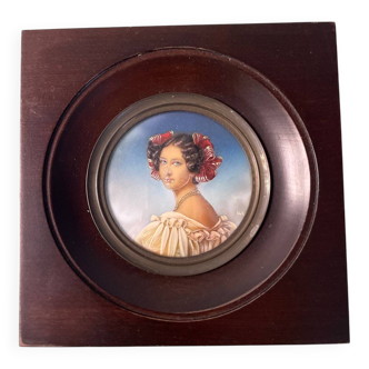 Portrait of a woman painting