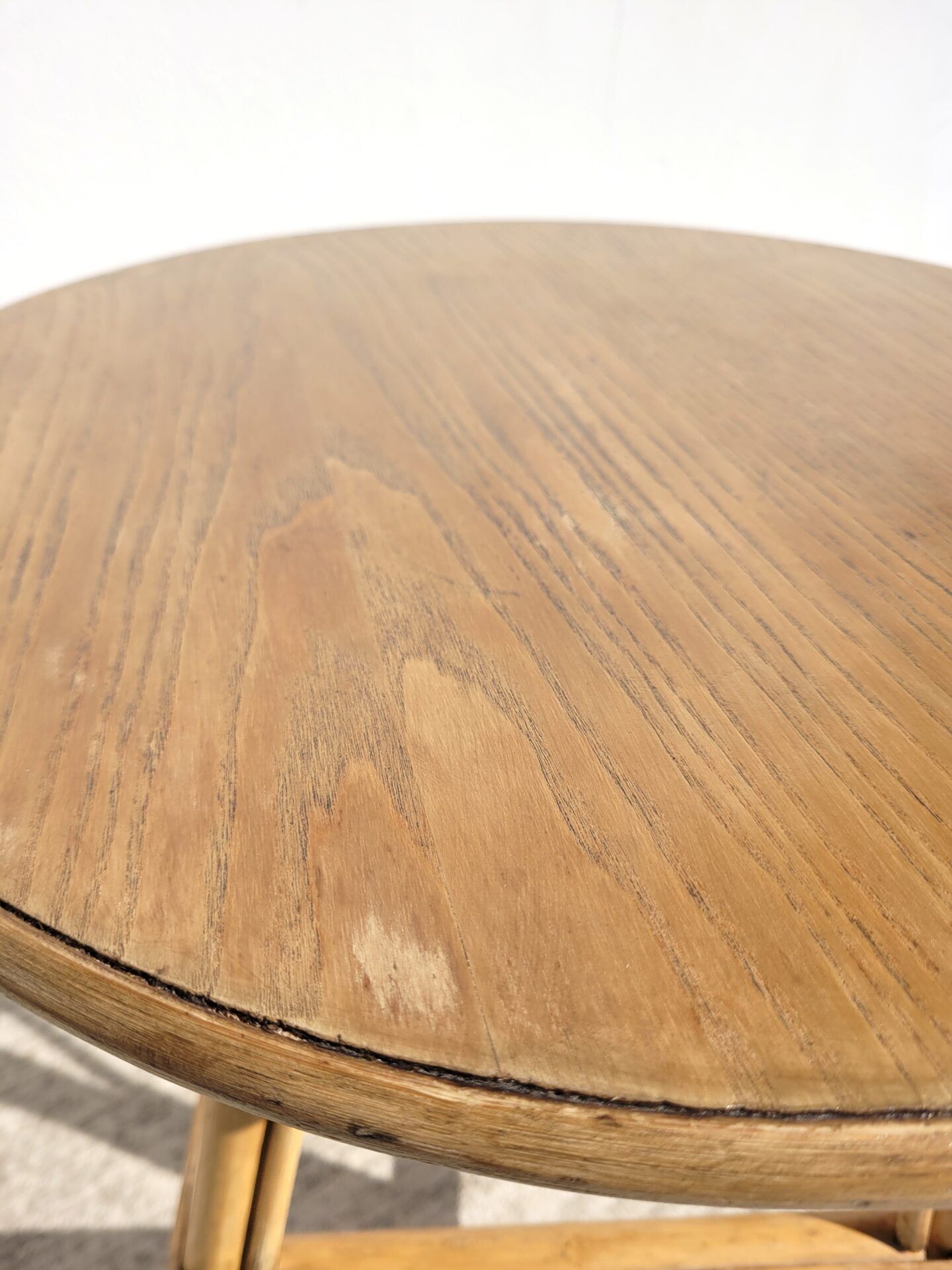 Vintage rattan coffee or side table