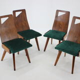 1930s J.Kroha Set of 4 Very Rare Dining Chairs for Grand Hotel, Czechoslovakia